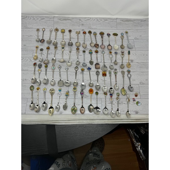 Vintage Souvenir Spoon Collection Lot Travel Memorabilia Unique Gifts